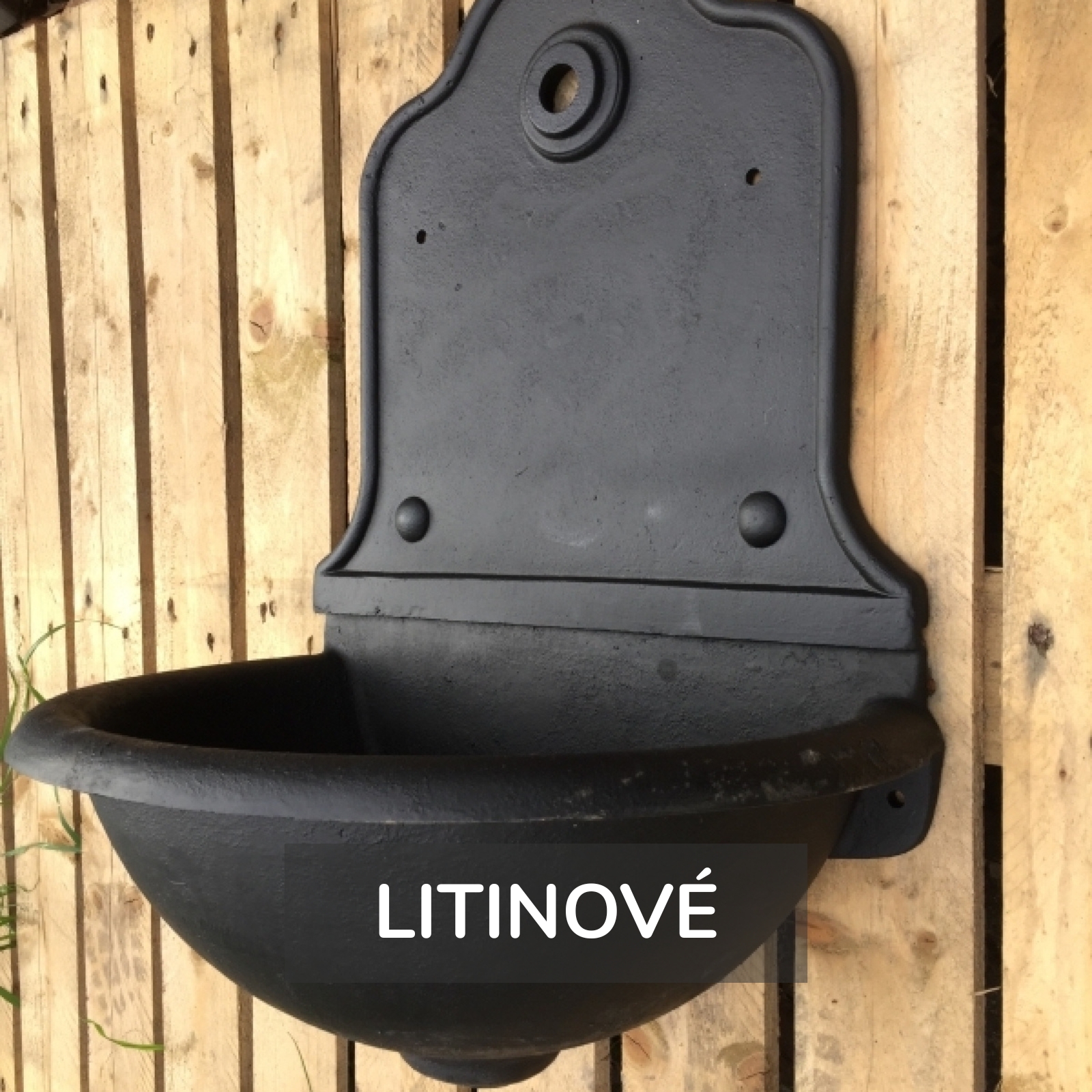 litinov&eacute; zahradn&iacute; umyvadlo