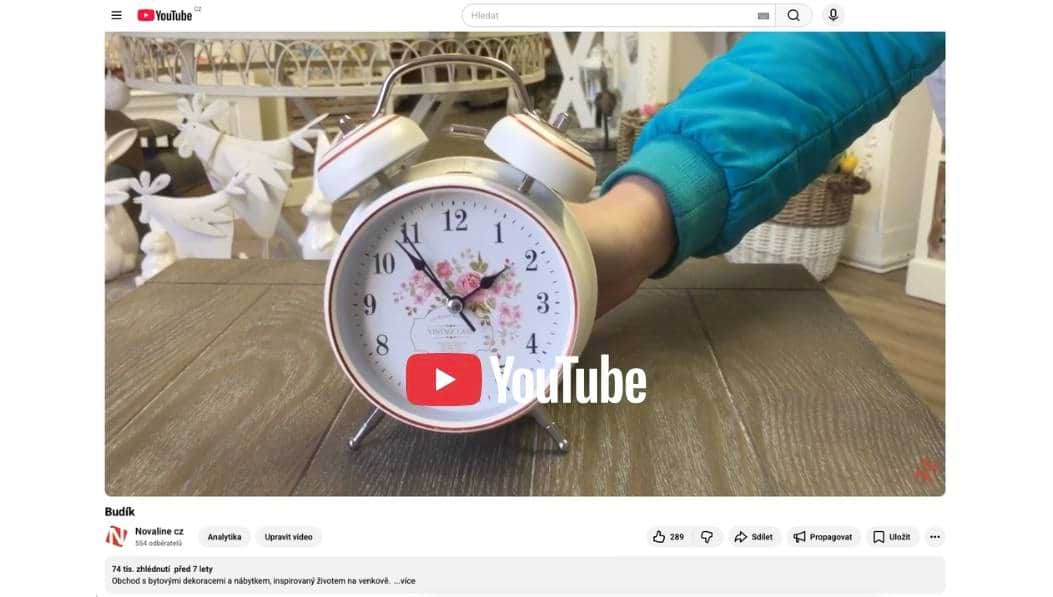 Youtube kan&aacute;l Novaline