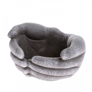 Betonový květináč ruce 20x20,5x11,5cm