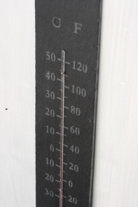 Břidlicový venkovní teploměr gravírovaný 45cm