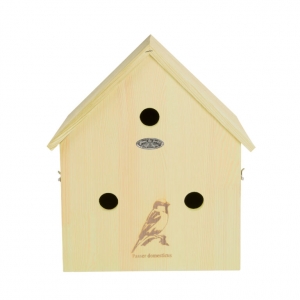 Budka pro vrabce trojbudka 16,4x33,3x35,8cm