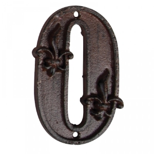 Číslo popisné na dům 0 litina 8,0x1,1x11,8cm