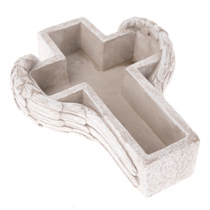 Dekorace na hřbitov květináč kříž