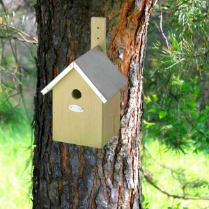 Dřevěná budka pro sýkorky 17,9x18,1x32cm