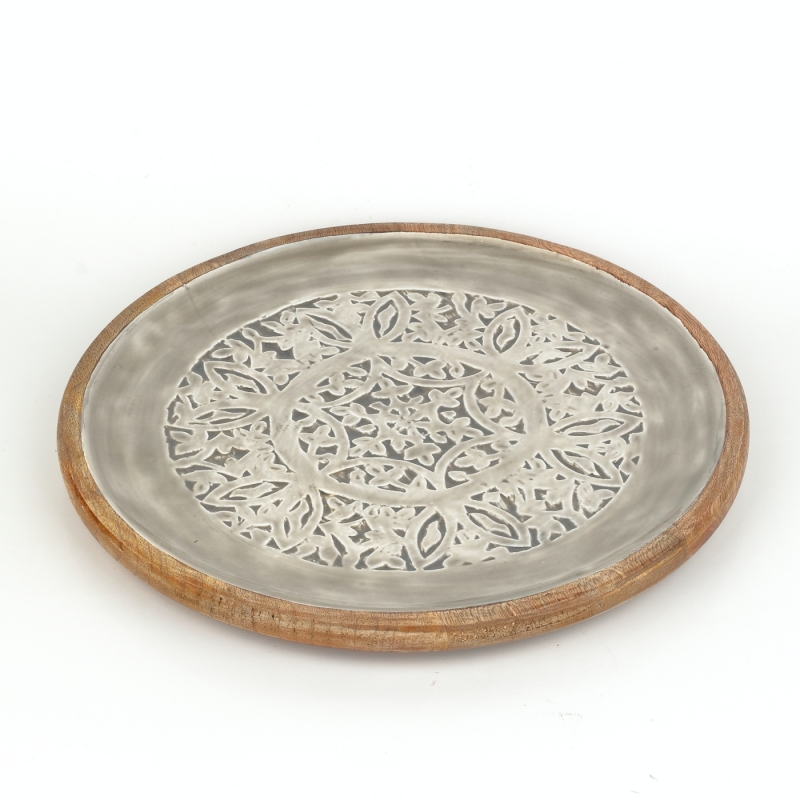 Dřevěný tác gravírovaný 30cm