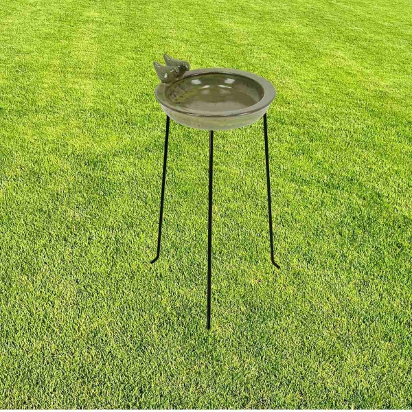 Keramické pítko pro ptáky modré 30,7cm