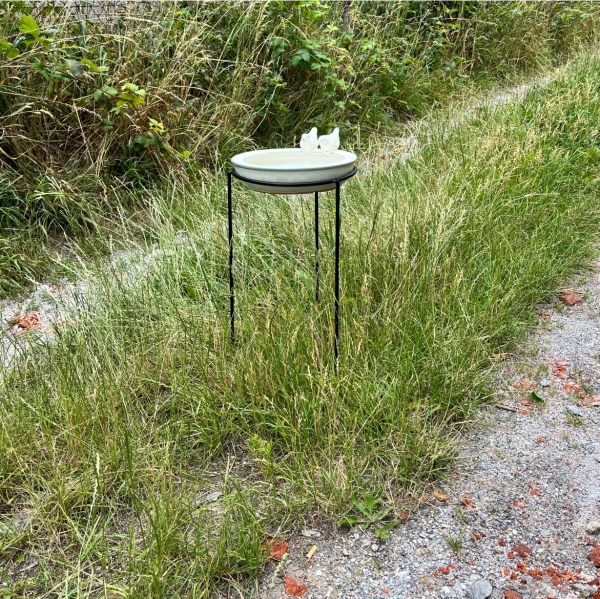 Keramické pítko pro ptáky modré 30,7cm