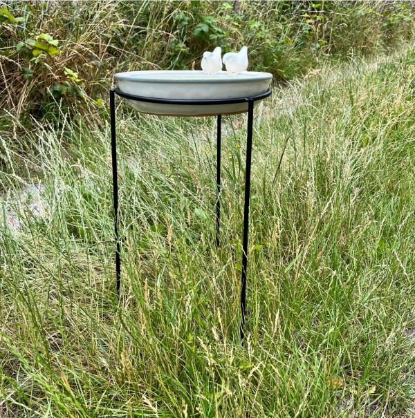 Keramické pítko pro ptáky modré 30,7cm