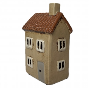 Keramický domeček na čajovou svíčku 9x15x7cm Typ B