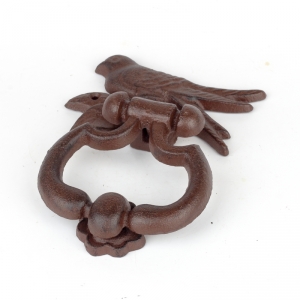 Klepadlo s ptáčkem litina 14x18cm