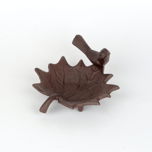 Krmítko z litiny lístek 20,3x16,2x12,5cm