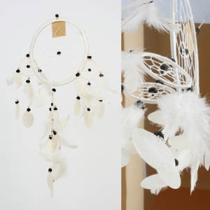 Lapač snů bílý 16 cm