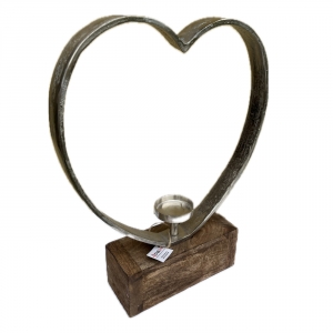 Luxusní svícen srdce 52cm
