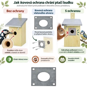 Ochrana ptačích budek pro sýkorky pr.32mm