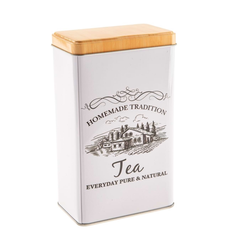 Plechová dóza na sypaný čaj Aurora Thé 16 x 9 x 6 cmm