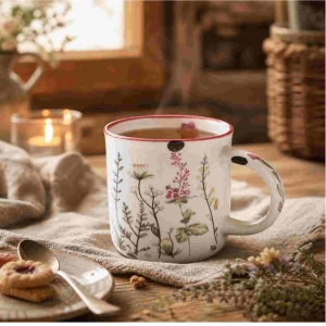 Porcelánový hrnek 230ml na bylinky