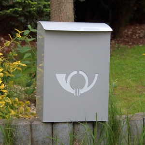 Poštovní schránka venkovní šedá