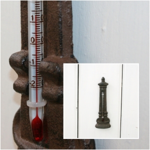 Venkovní teploměr fontána 6.5 x3.4x19.6cm
