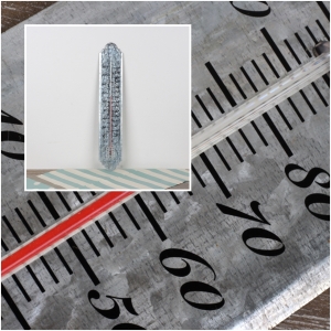 Venkovní teploměr starý zinek 50cm