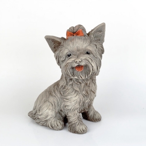 Zahradní socha jorkšír 16x13x26cm