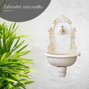 Zahradní umyvadlo na zeď