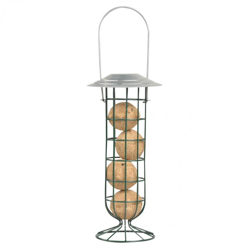 Závěsné krmítko pro ptáčky se zinkovou stříškou