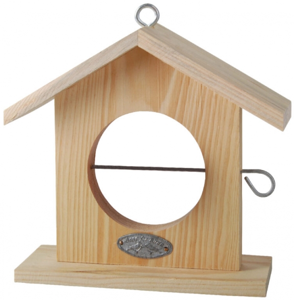 Závěsné krmítko s vyřezaným otvorem