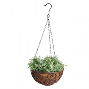 Závěsný koš na květiny litinový 30cm - 2,55kg